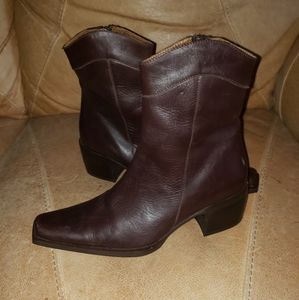 Franco Martini Leather Ankle Boots ITALIAN! NEW!
